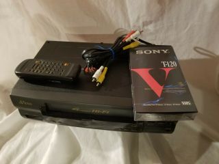 Phillips Sv2000 4 Head Hifi Vcr Vhs Player/recorder With Remote