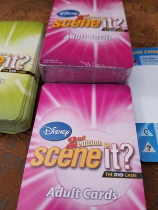Disney Scene It? 2nd Edition Replacement cards - Cards only 2