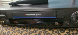 Panasonic 4 Head VHS Player Model PV - 9664 VCR Plus Gold W/ Remote 3