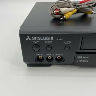 Mitsubishi HS - U448 VCR Player & Recorder & 2