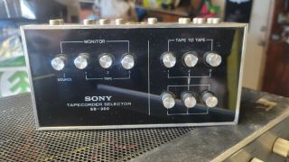Sony Sb - 300 Tapecoder Selector Reel To Reel Old School 1970s Made In Japan
