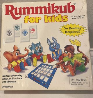 Rummikub For Kids Game By Pressman No Reading Required Matching Complete