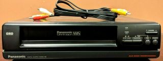 Panasonic Omnivision Vhs/vcr Hq Player/recorder 4 Head Hi - Fi Stereo W A/v Cables