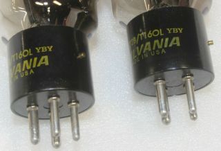 Vacuum Tubes 572B - T160L Sylvania ECG US Made - In Storage For A Long Time 2