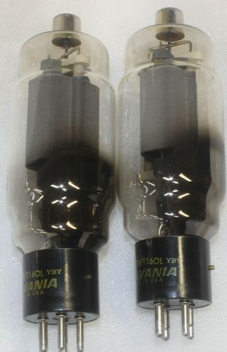 Vacuum Tubes 572B - T160L Sylvania ECG US Made - In Storage For A Long Time 3