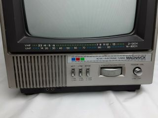 Maganvox 9 Inch Mini Color TV Electronic tuning Model BB4012SL01 2