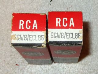 Two Vintage Nos Rca 6gw8/ecl86 Vacuum Tubes { Holland }