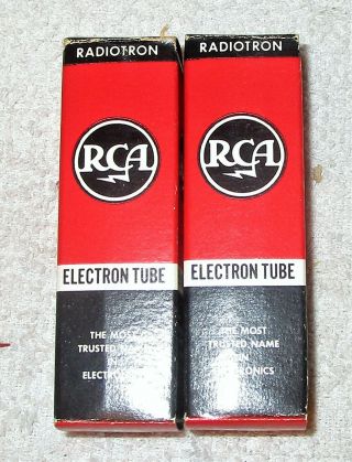 Two Vintage NOS RCA 6GW8/ECL86 Vacuum Tubes { Holland } 2