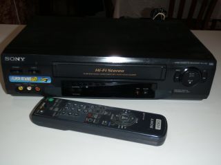 Sony Vcr Slv - N51 Hifi Stereo Video Cassette Player Vhs Recorder