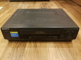 Sony Slv - 678hf Vhs/vcr Video Cassette Player No Remote