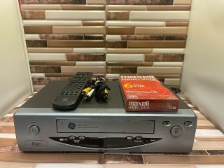 Ge Vg4065 Vcr Vhs Player 4 Head Hq Video Cassette Recorder
