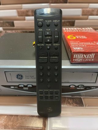 GE VG4065 VCR VHS Player 4 Head HQ Video Cassette Recorder 3