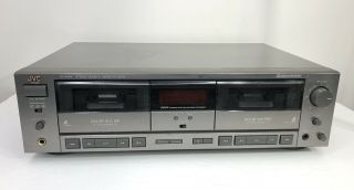 JVC TD - W305 Dual Tape Cassette Deck Player Recorder Auto Reverse HX PRO. 2