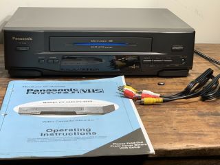 Panasonic Pv - 4553 Hi - Fi Stereo Vhs Vcr Recorder Player -