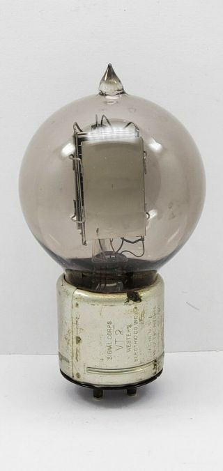(1) Western Electric Vt - 2 205d Tennis Ball Vacuum Tube Vt2 205 - D Display 2rg