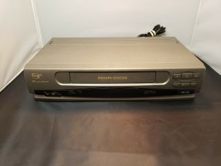 Philips Magnavox Vrz263at21 Vcr Cassette Recorder Vhs Tape Player No Remote