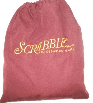 Scrabble Board Game Replacement Part/198 Letters With Bag/euc
