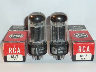 Rca 6bl7gt Triple Mica Tubes - Matched Pair,  Nos/nib,  Matched Codes