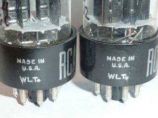 RCA 6BL7GT Triple Mica Tubes - Matched Pair,  NOS/NIB,  Matched Codes 3