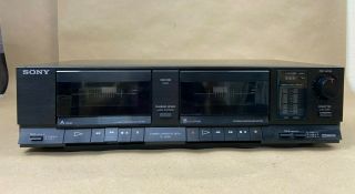 Vintage Sony Tc - W285 Dual Stereo Cassette Deck Dubbing Unit