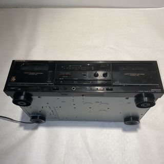 Vintage Sony Tc - W345 Stereo Dual Cassette Deck