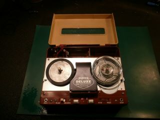 Deluxe 4 - Transistor Portable Reel To Reel Tape Recorder