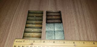 Dnd D&d Pathfinder Rpg 2x4 Dungeon Wooden Stairs 2 Tiles Total