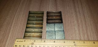 DND D&D Pathfinder RPG 2x4 Dungeon Wooden Stairs 2 tiles total 2