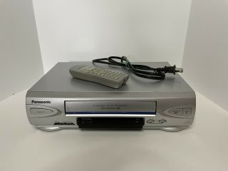 Panasonic Pv - V4523s Vcr Recorder Vhs Player With Remote 4 Head Hi - Fi Omnivision