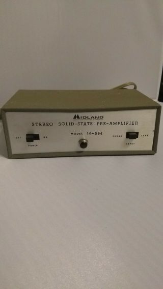 Midland Stereo Solid State Pre - Amplifier Model 14 - 594
