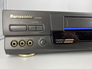 Panasonic Omnivision VCR 4 Head HI - FI VHS Player Recorder PV - 9662 NO Remote 2