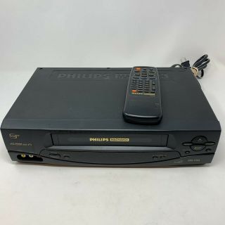 Magnavox Philips Vhs Hq 4 Head Vcr Vra631at22 Recorder Player With Remote