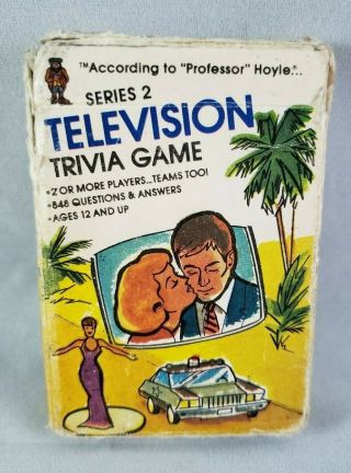 1984 Television Trivia Card Game No.  7031 Series 2 Card Gametv Prof.  Hoyle