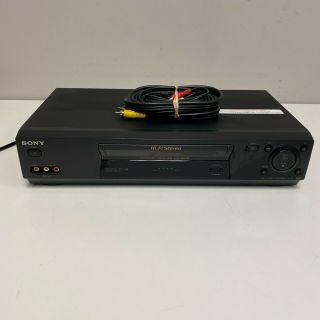 Sony Slv - N77 Vhs Video Cassette Recorder Vcr Black No Remote