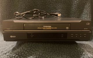 Toshiba W - 422 4 Head Vhs Vcr Player - No Remote - Tested/works -