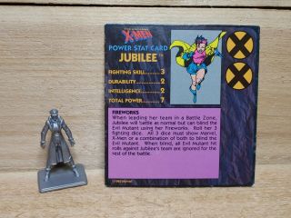 The Uncanny X - Men Alert Adventure Board Game Jubilee Piece & Card Only Marvel