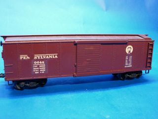 1940 Prewar Lionel Oo Scale 0044 Pennsylvania Rr 2 - Rail Brown Boxcar,  Ex,