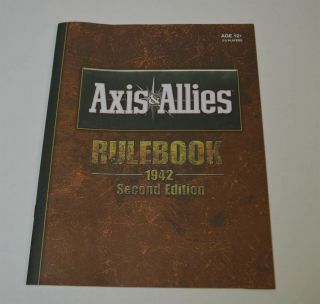 Axis & Allies 1942 Second Edition Board Game Replacement Rulebook
