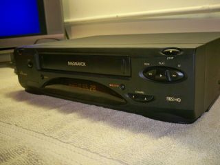 Magnavox Vcr Video Cassette Recorder Vhs Player Vru240 No Remote