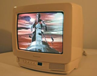 Panasonic Color Television Set 9 " Vintage Crt Tv 1996 Model Ct - 9r10t