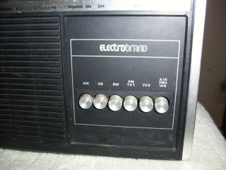 Electro Brand cb public service Radio w Cassette Model No 2945 w microphone. 3