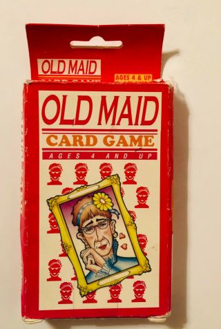 1995 Old Maid Card Game By Fundex Games 2 To 4 Players Ages 4 And Up Complete