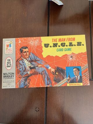 Vintage 1965 The Man From Uncle Card Game By Milton Bradley Complete
