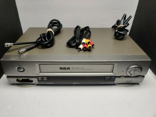 Rca Vr555 Vcr 4 Head Hifi Stereo Vhs Player Recorder Commercial Advance 2ba