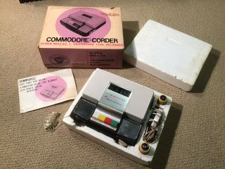 Vtg Commodore Corder Portable 3” Reel To Reel Tape Recorder Pb - 808r