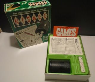 Lakeside Industries Kismet The Great Game Of Yacht 1970 No.  8337 Dice Game