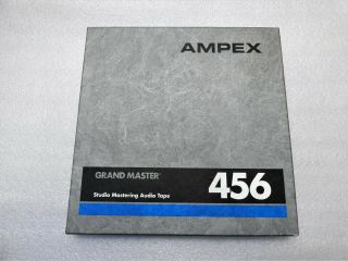Mastering Tape - Ampex 456 - Grand Master - 10.  5 " - Metal Reel Width 1/2 Inch