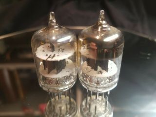 2 Vintage Western Electric 396A Vacuum Tubes with matching date codes 6413 2