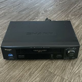 Sharp Vc - H982u 4 - Head Hi - Fi Stereo Vcr Vhs Tape Player No Remote