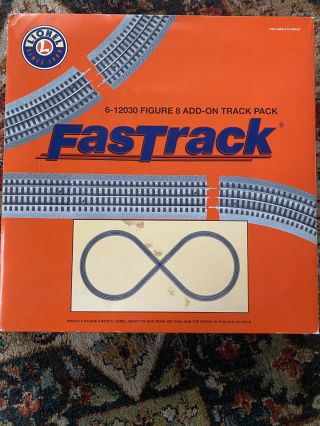 Lionel Fastrack Electric O Gauge Model Train Figure 8 Track Add - On Pack